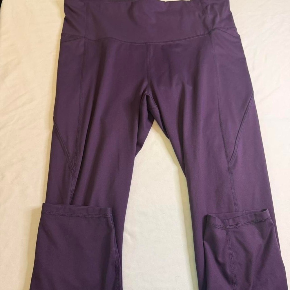 All in Motion High Rise Leggings Women's XXL Purple Performance Activewear - Picture 2 of 6